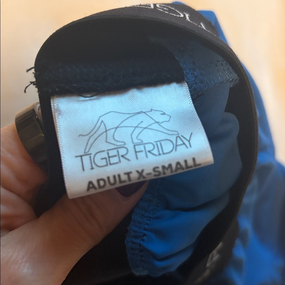 Tiger Friday Women's Athletic Shorts — Blue - Picture 2 of 2